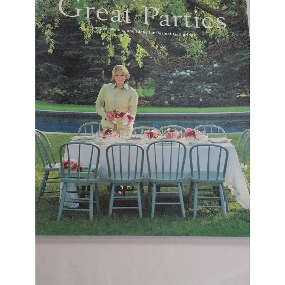Martha Stewart Great Parties Soft Cover 1st Edition Book Recipes Menus Ideas